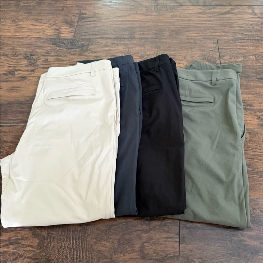 Lululemon Men’s ABC Classic-Fit 5 Pocket Pant Warpstreme 4 Pairs Size 35 28”